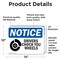 Signmission Drivers Chock Your Wheels OSHA Notice Sign, Vinyl Decal, 14in W x 10in L, 2PK OS-2PACK-NS-D-1014-L-15511 - alternate 3